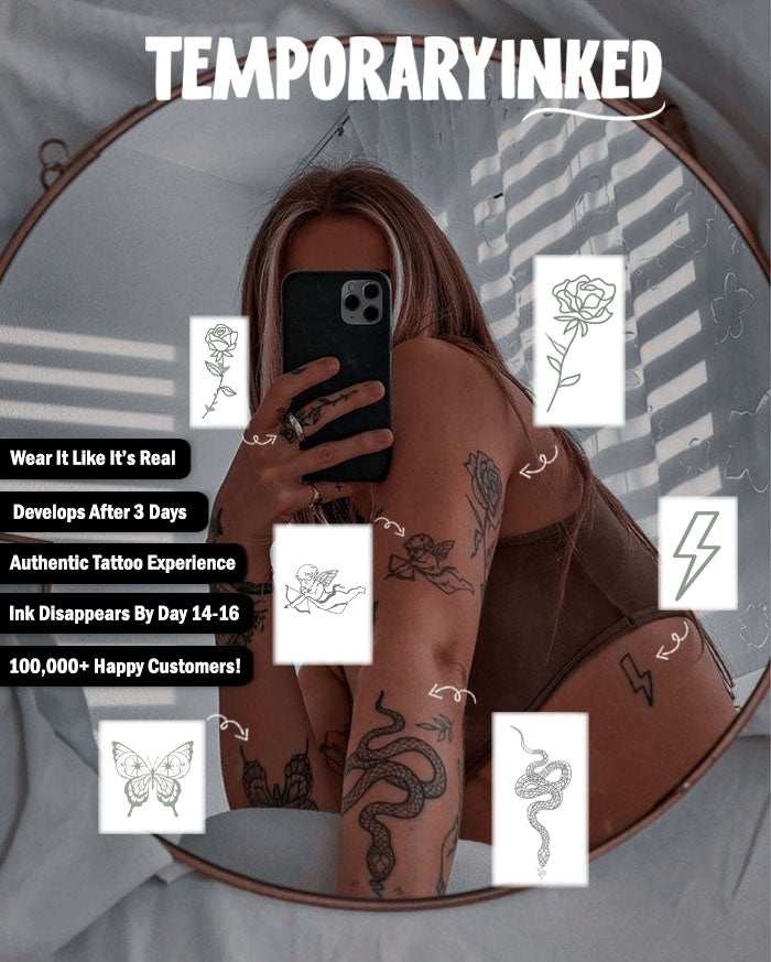 Semi-Permanent Realistic Looking Temporary Tattoos by TemporaryInked.com