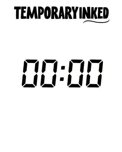 00:00 Number Tattoo