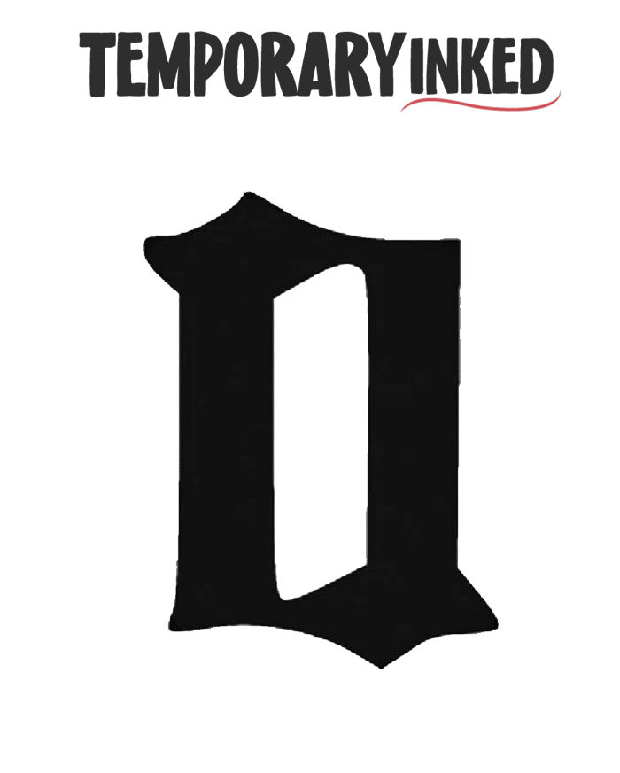 0 Number Temporary Tattoo by TemporaryInked.com | Create Your Own Number Tattoo