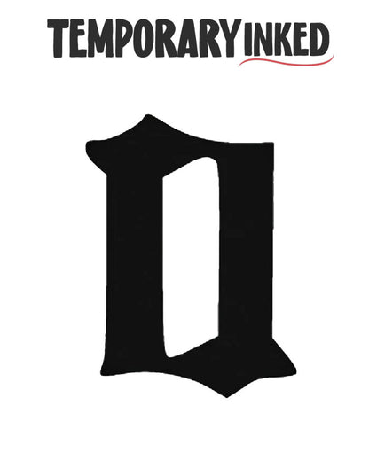 0 Number Temporary Tattoo by TemporaryInked.com | Create Your Own Number Tattoo