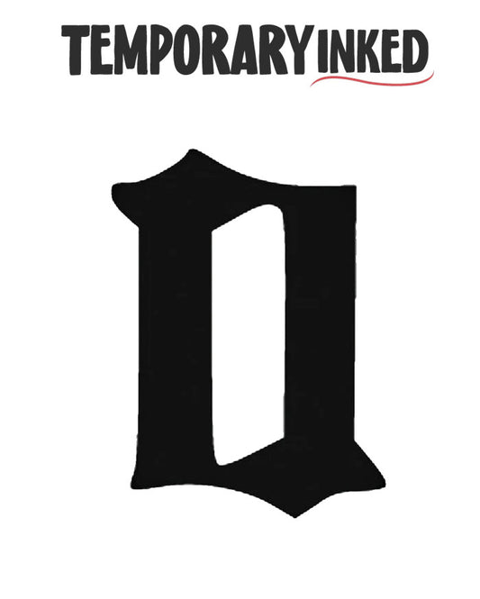 0 Number Temporary Tattoo by TemporaryInked.com | Create Your Own Number Tattoo