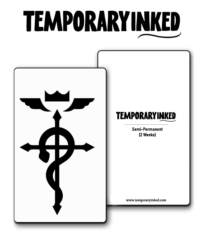 Cross Snake Wings Tattoo