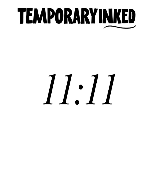 11:11 Number Tattoo