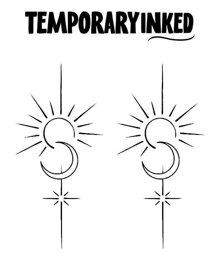 2x Celestial Balance Tattoo