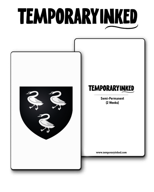 3 Swans Shield Tattoo