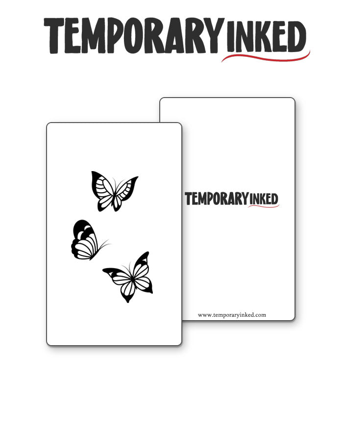 3 Butterflies Tattoo 