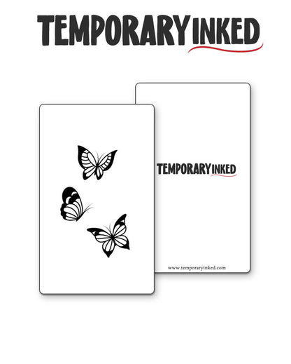 3 Butterflies Tattoo 