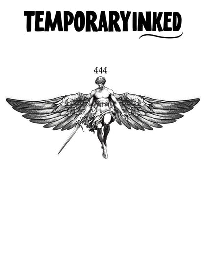 444 Angel Warrior Tattoo