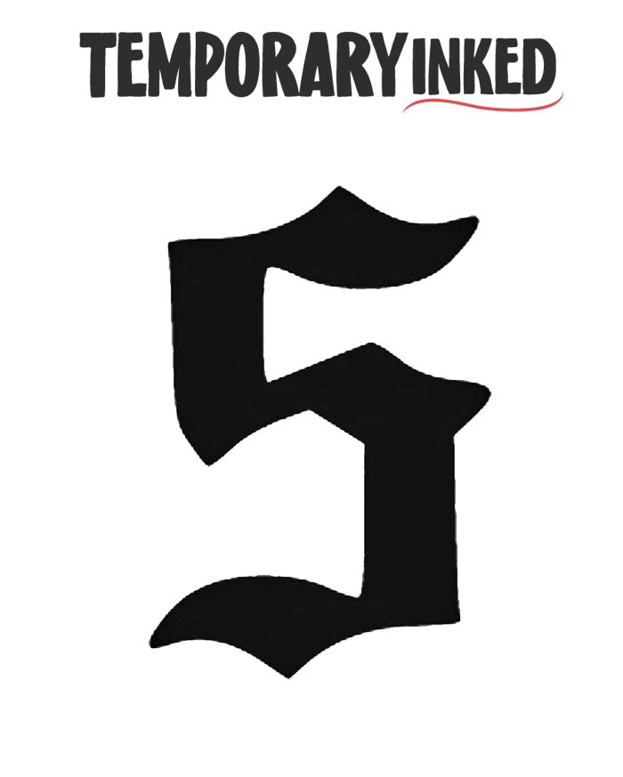 5 Number Temporary Tattoo by TemporaryInked.com | Create Your Own Number Tattoo