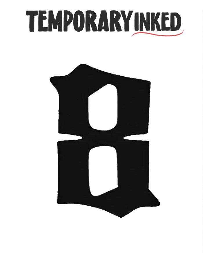8 Number Temporary Tattoo by TemporaryInked.com | Create Your Own Number Tattoo