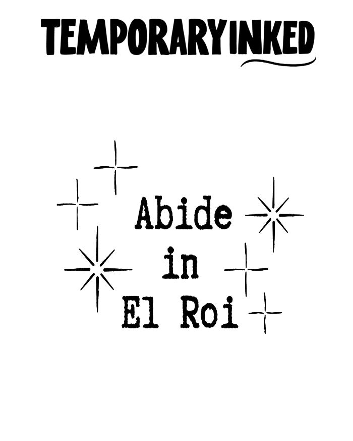 Abide In E Roi Tattoo