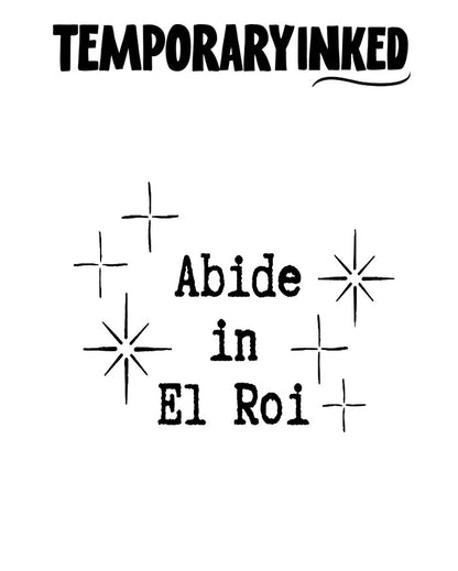 Abide In E Roi Tattoo