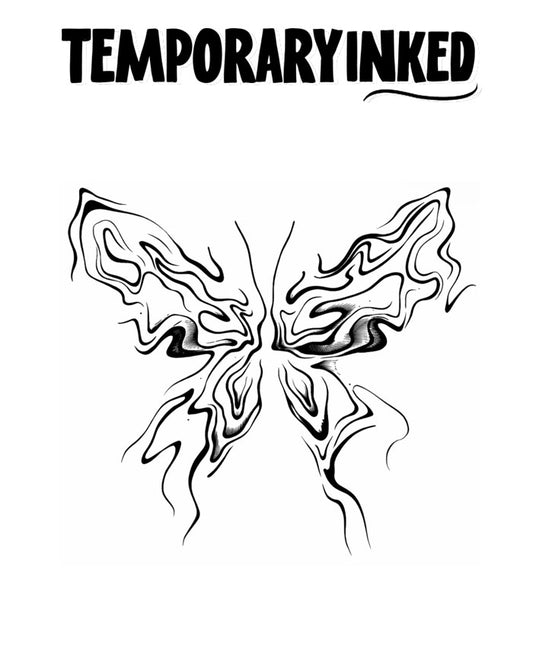 Abstract Butterfly Tattoo