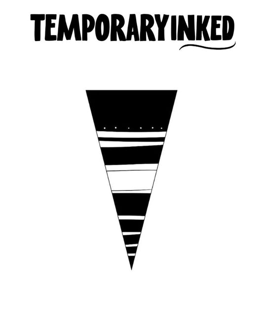 Abstract Triangle Tattoo