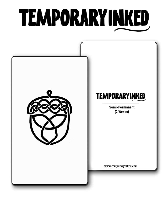 Acorn Minimal Tattoo