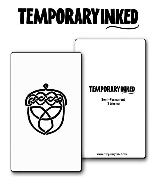 Acorn Minimal Tattoo