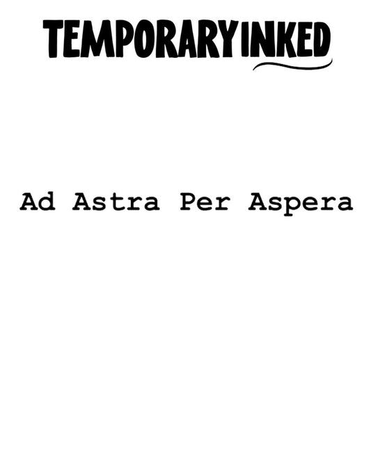 Ad Astra Per Aspera Tattoo