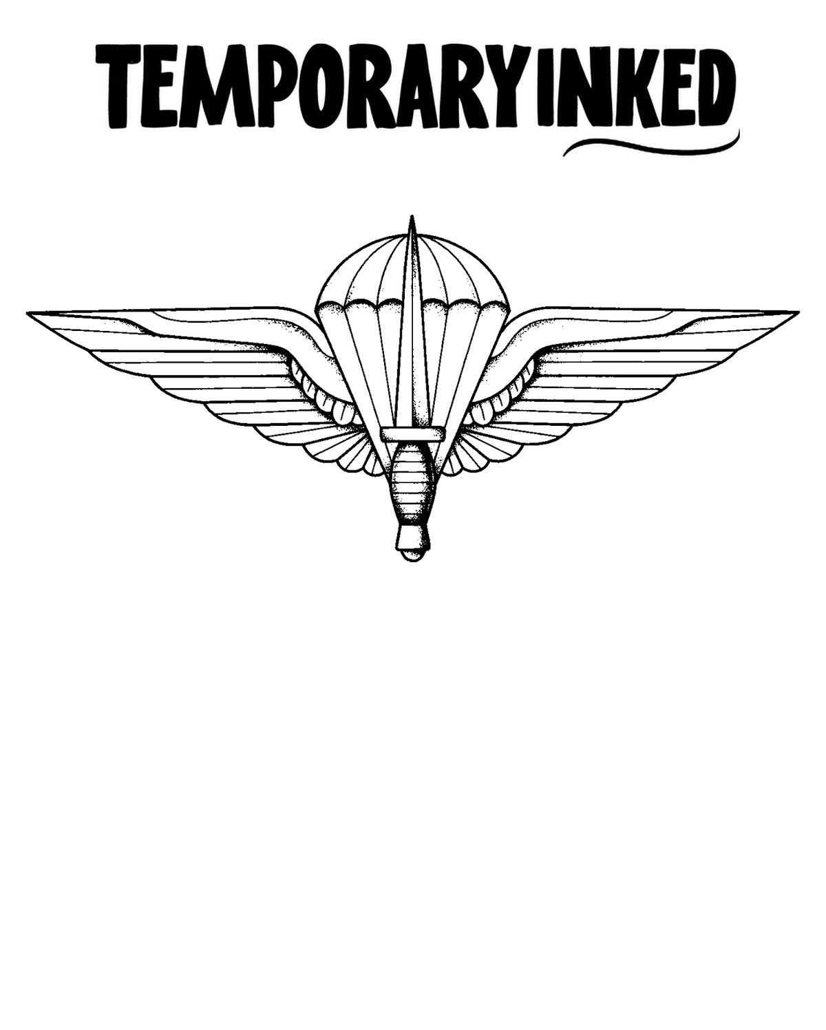 Airborne Wings Tattoo