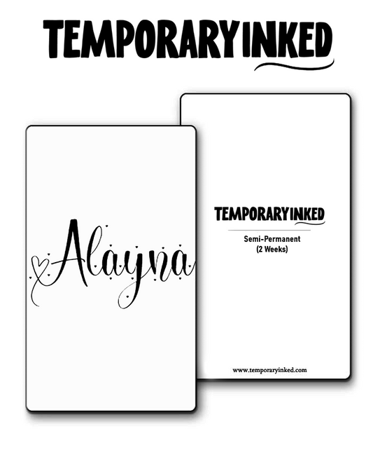 Alayna Name Tattoo