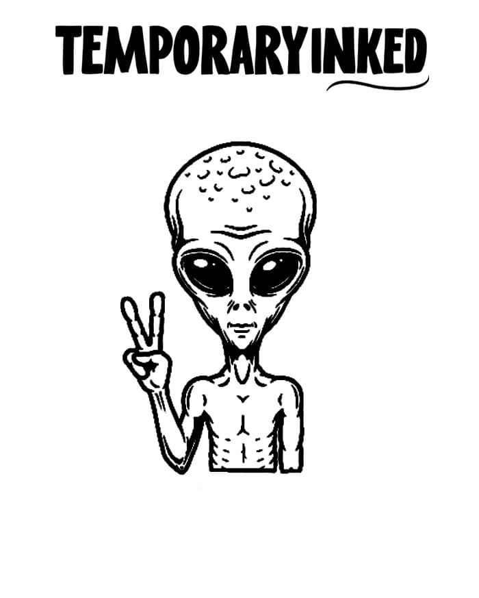 Alien Chill Tattoo