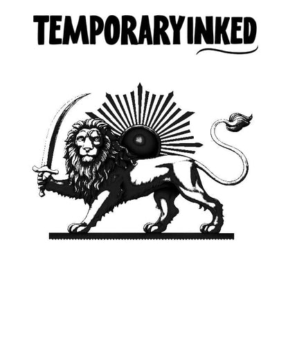 Ancient Persian Lion Tattoo