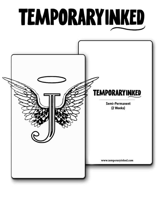 Angel Letter J Tattoo