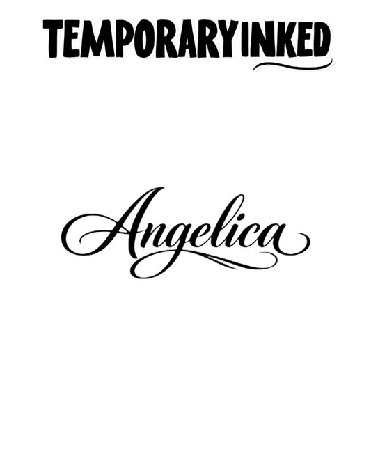 Angelica Name Tattoo