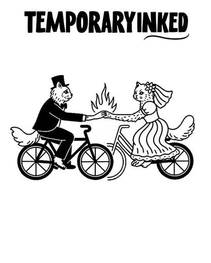 Anthropomorphic Lovign Cats Tattoo