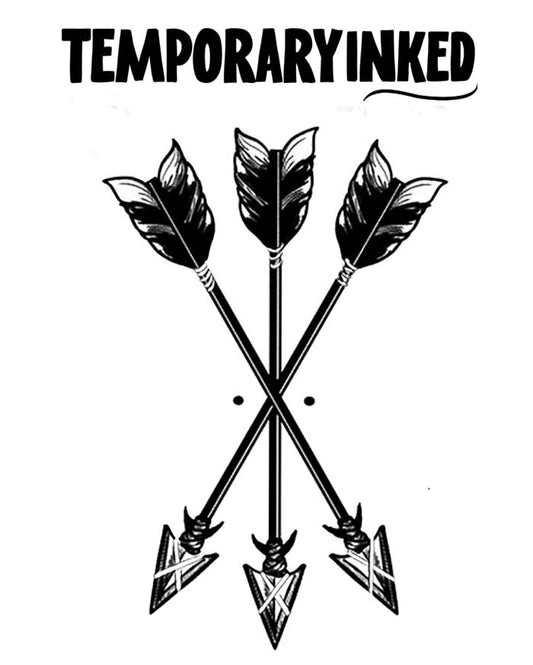 Arrow Trio Large Forearm Tattoo
