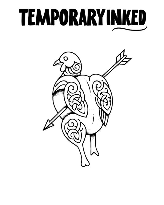 Arrowed Wings Tattoo