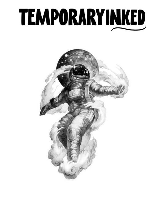 Astronaut Drift Tattoo