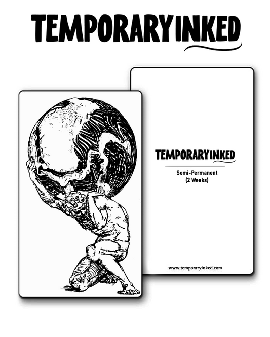 Atlast Holding Globe Tattoo