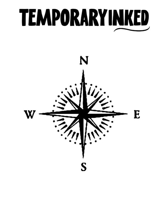 Axis Compass Small Tattoo