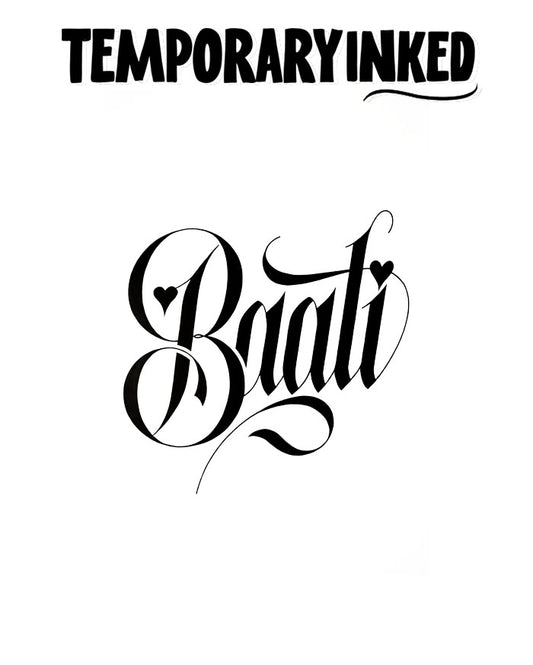 Baati Text Tattoo
