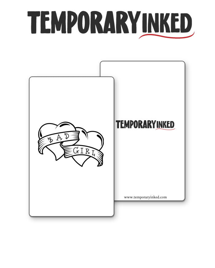 Bad Girl With Heart Tattoo