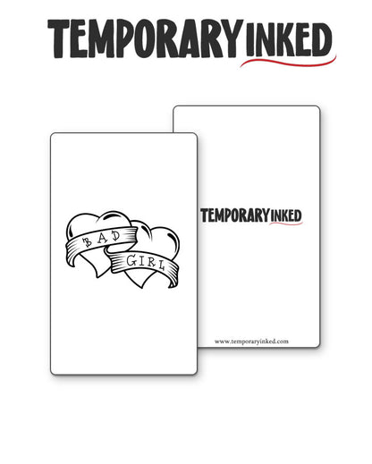 Bad Girl With Heart Tattoo