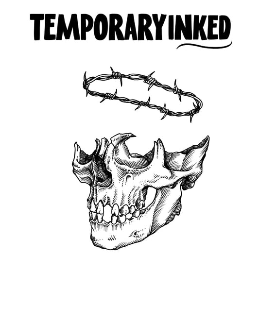 Barbed Crown Skull Tattoo