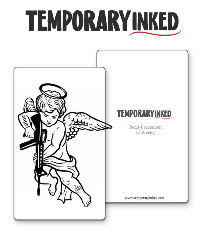 Battle Ready Cupid Tattoo