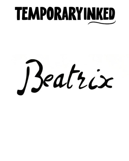 Beatrix Name Tattoo