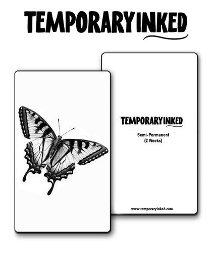 Black Veil Butterfly Tattoo