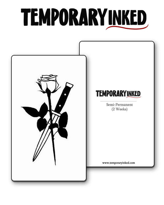 Blades and Blooms Tattoo