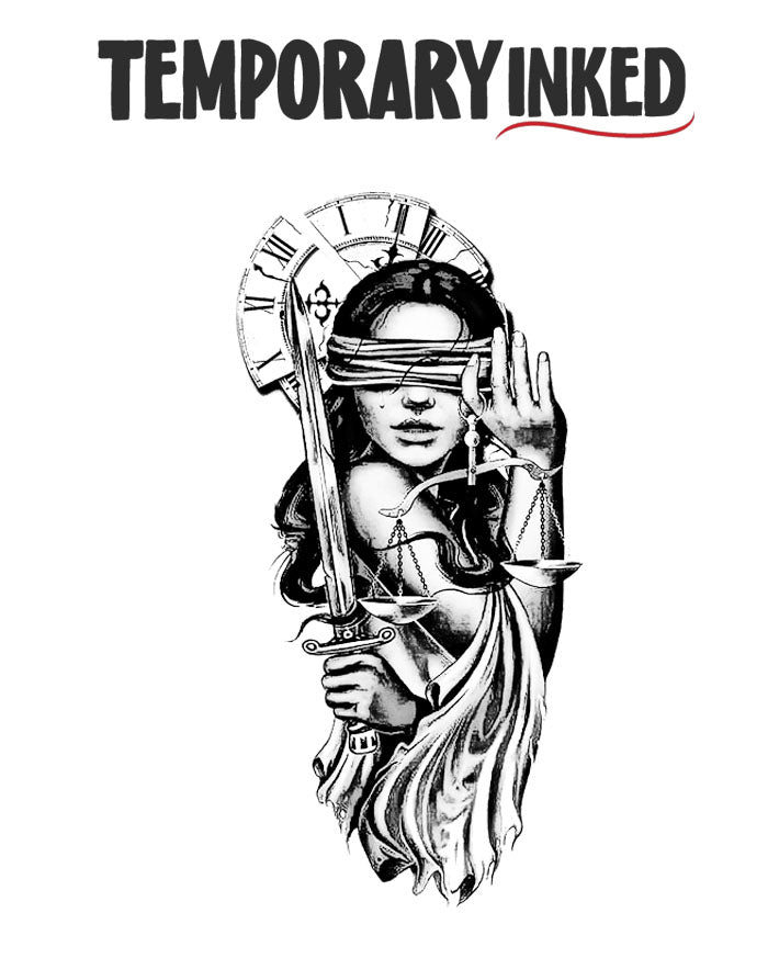 Blinded Truth Tenporary Tattoo | TemporaryInked.com