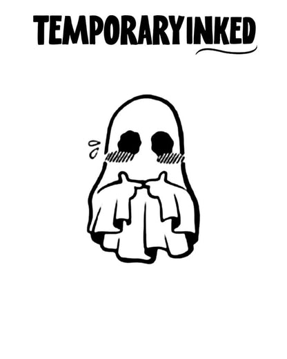 Blushy Ghost Tattoo