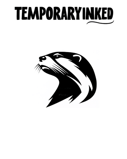 Bold Otter Small Tattoo