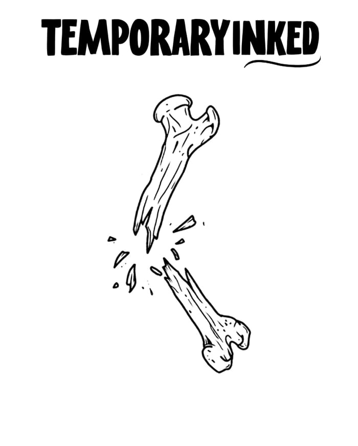 Broken Bone Tattoo