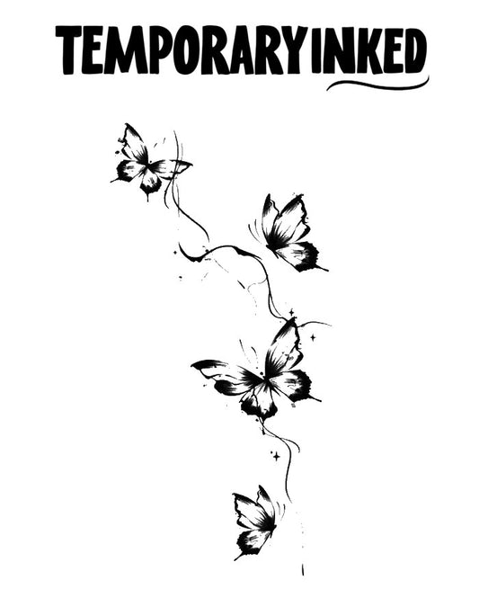 Butterflies Ballet XL Tattoo