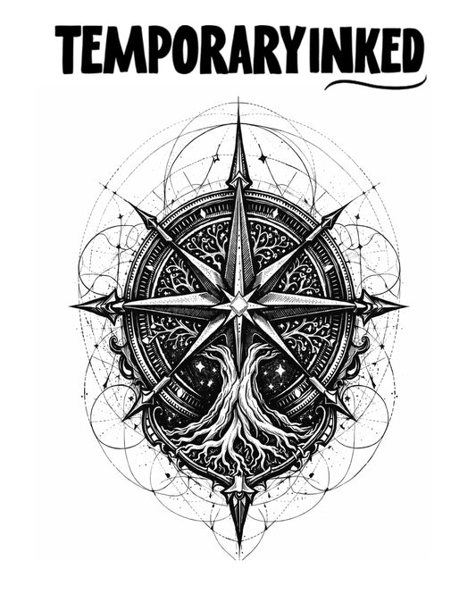 Celestial Compass Tattoo