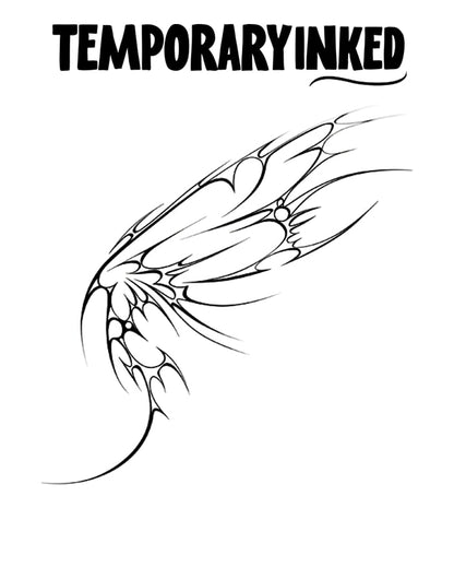 Celestial Minimal Wings RIGHT Tattoo