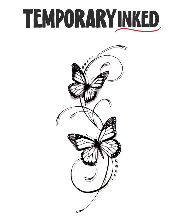 Celestial Butterflies Tattoo