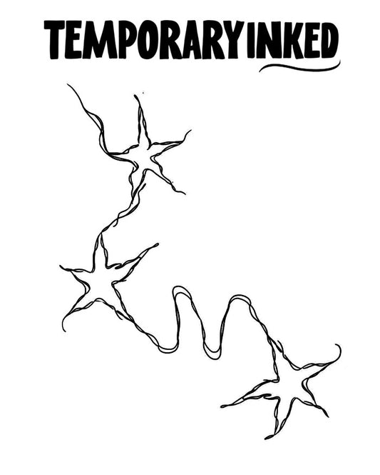 Celestial Drip Stars Tattoo